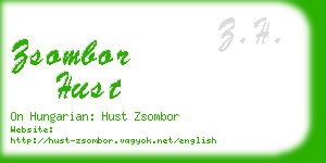 zsombor hust business card